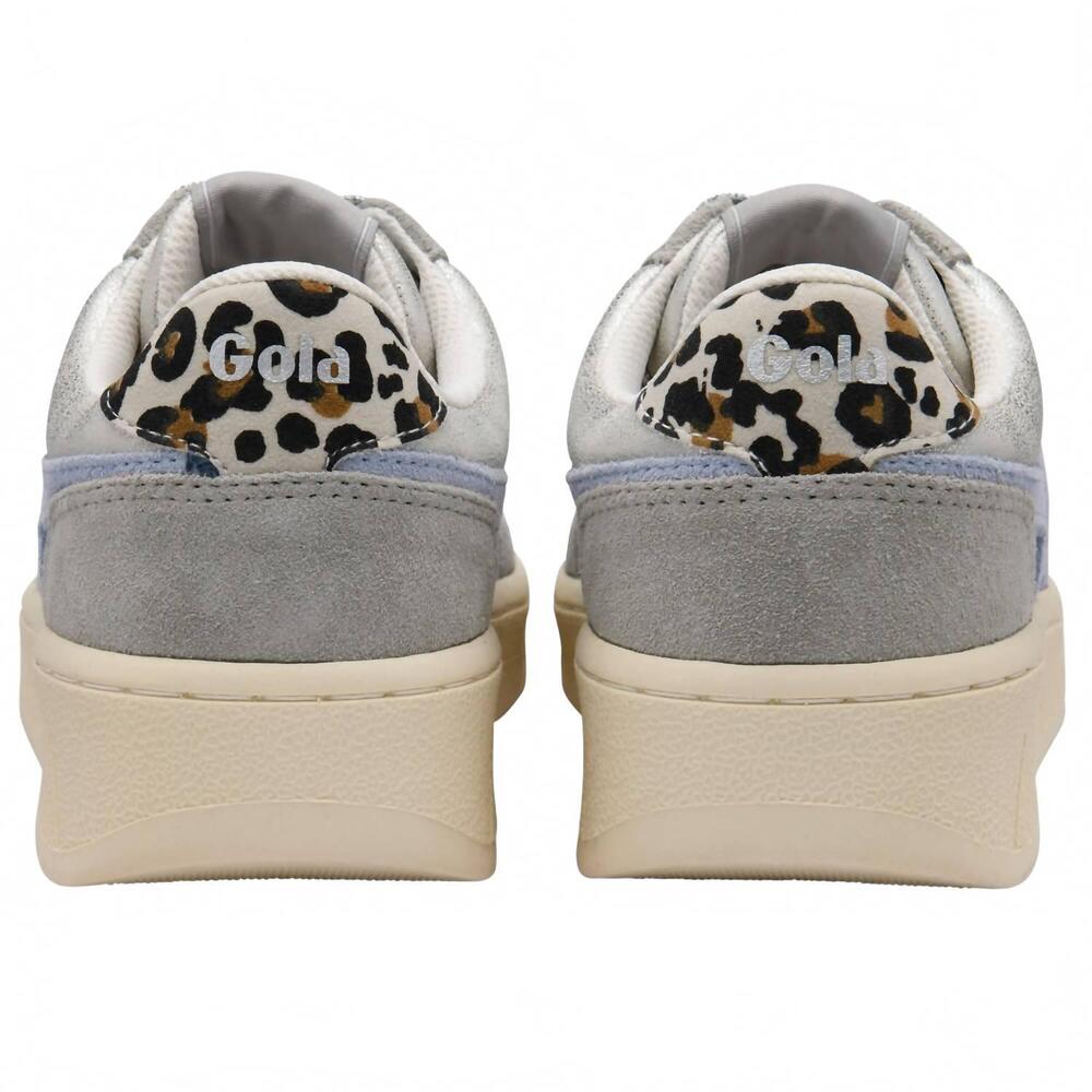 NEW GOLA women's superslam blaze ii sneakers in silver/air/snow leopard - Picture 4 of 5